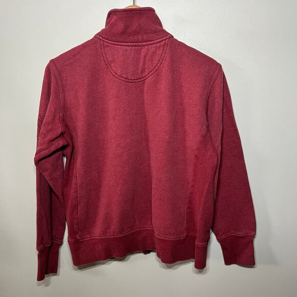 Carhartt Jacket Terra Cotta Pink Mock Neck Zip Sweat Comfy Casual Fall Knit M - Picture 6 of 10